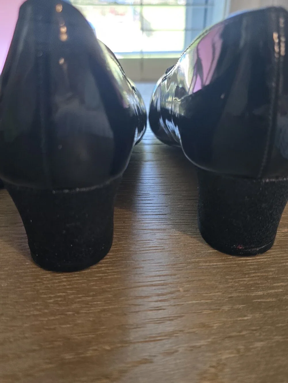Nine West Kids Black Patent Mary Janes with Sparkle Strap